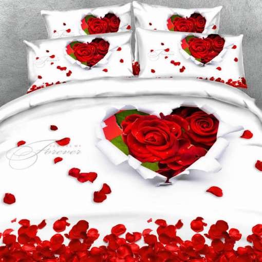 3D roosidega voodipesu
