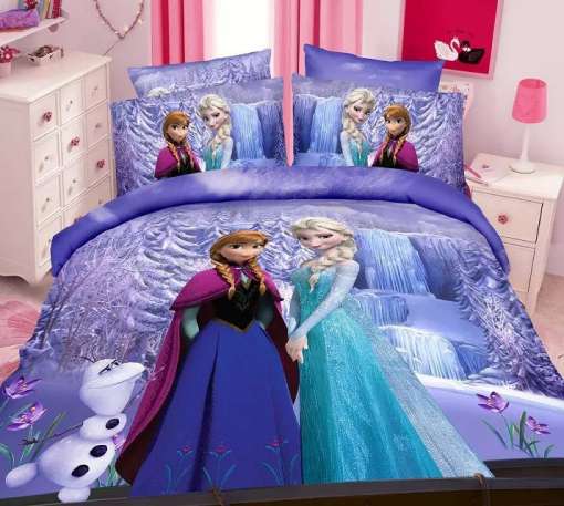 Elsa ja Anna pildiga voodipesukomplekt