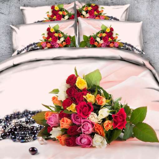 3D roosidega voodipesu