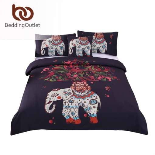 Idamaiste mustritega voodipesukomplekt