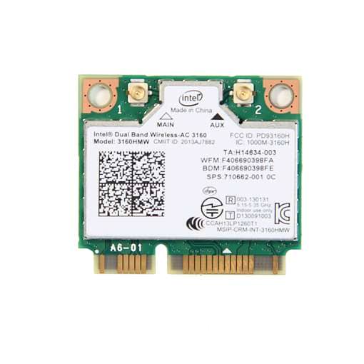 Võrgukaart - Intel 3160 3160HMW Mini PCI-e Wffi Dual Band 2.4G/5Ghz