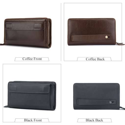 Mahukas rahakott punast, musta või pruuni värvi