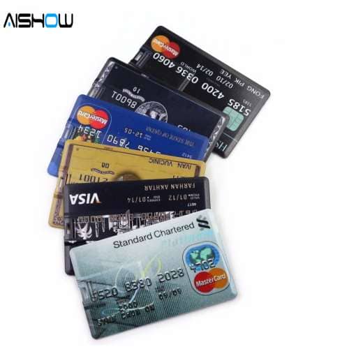 Pangakaardi kujundusega mälukaardid
