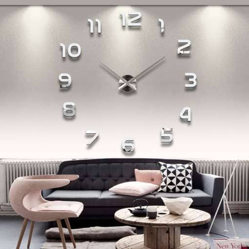 Erinevat värvi seinale kleebitavad kellad