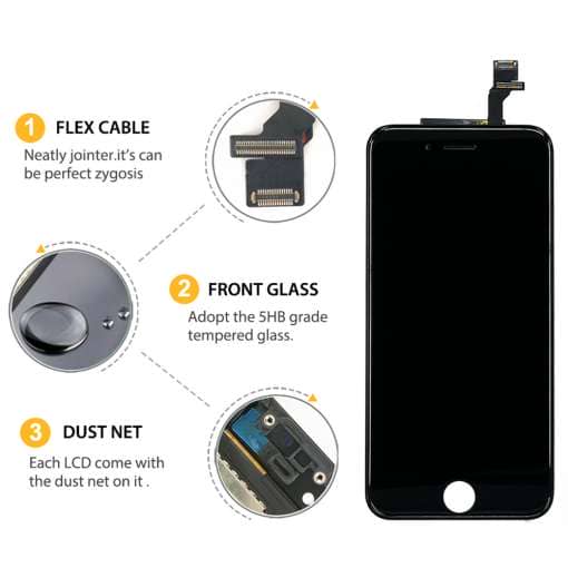 Valge või must LCD ekraan - iPhone 6
