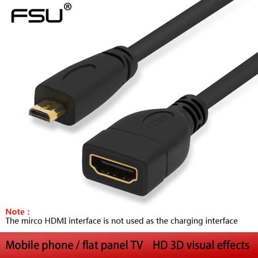 HDMI D tüübi kaabli adapter