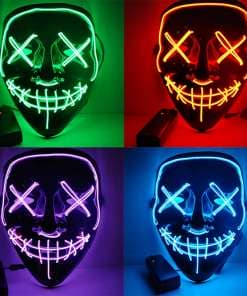 LED valgustusega maskid täiskasvanutele