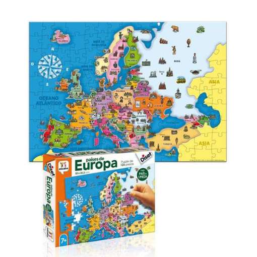 Hariv mäng kolm ühes Countries of Europe Diset (ES)