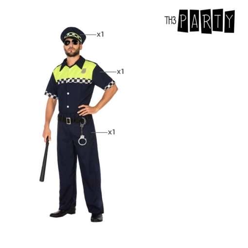 Maskeraadi kostüüm täiskasvanutele Politseinik (3 Pcs)