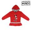 Tüdrukute kapuutsiga dressipluus Minnie Mouse 74243 Punane