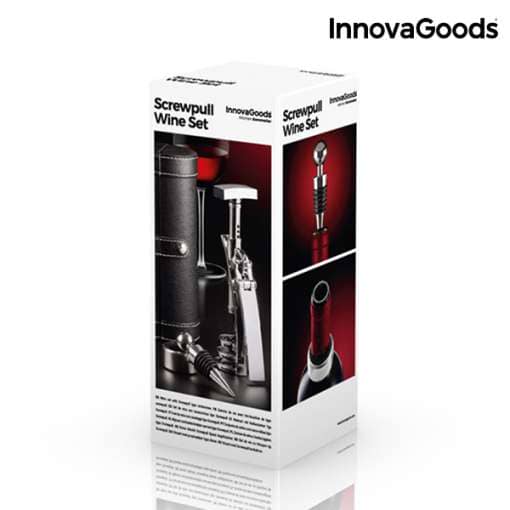 InnovaGoods Screwpull Set veinitarvukud koos korgitseriga (4 tk.)