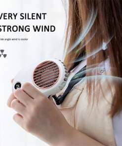 Vintage Pocket Fans Usb Charge Mini Neck Fans Student Kid Outdoors Portable Fan Air Cooler Summer Outdoor Travel Handfree Fan
