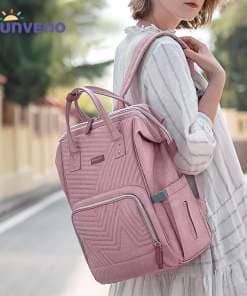 Sunveno Fashion Diaper Bag Backpack Quilted Large Mum Maternity Nursing Bag Travel Backpack Stroller Baby Bag Nappy Baby Care